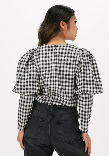 Schwarze CO'COUTURE Blusen CADIE CHECK BLOUSE - large