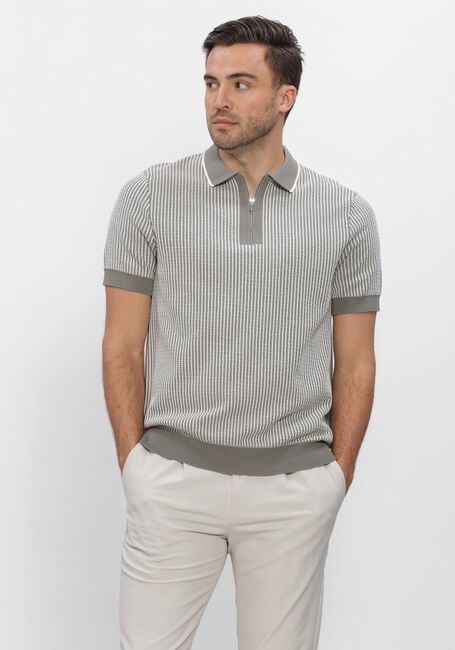 Gr&uuml;ne BLUE INDUSTRY Polo-Shirt KNITTED POLO SHORT SLEEVE - large