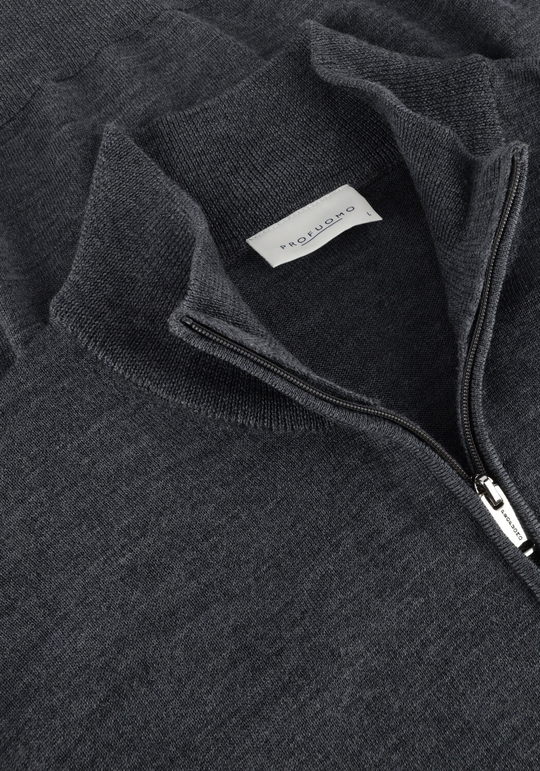 Graue PROFUOMO Pullover PULLOVER HALF ZIP - large
