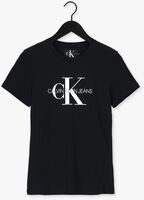 Schwarze CALVIN KLEIN T-shirt CORE MONOGRAM LOGO REGULAR FIT