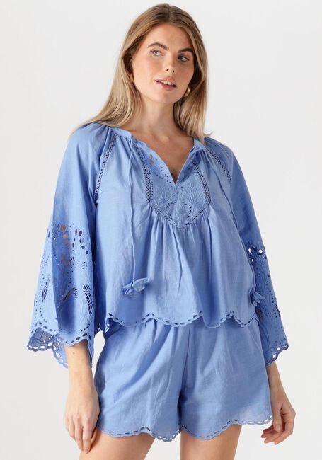 Blaue SCARLETT POPPIES Blusen ASHU TOP - large