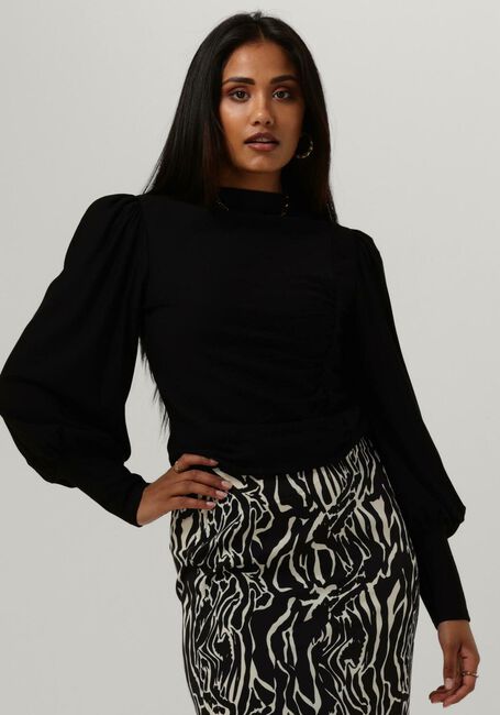 Schwarze GESTUZ Blusen RIFAGZ PUFF BLOUSE NOOS - large