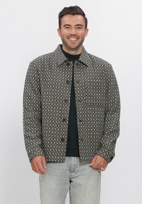 Dunkelgr&uuml;n DSTREZZED Overshirt DS_LINO GOLFBALL OVERSHIRT - large