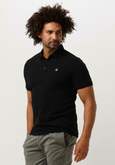 Schwarze CAST IRON Polo-Shirt SHORT SLEEVE POLO ORGANIX COTTON PIQUE ESSENTIAL - large