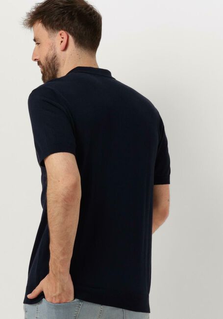 Dunkelblau SELECTED HOMME Polo-Shirt SLHBERG SS KNIT POLO NOOS - large