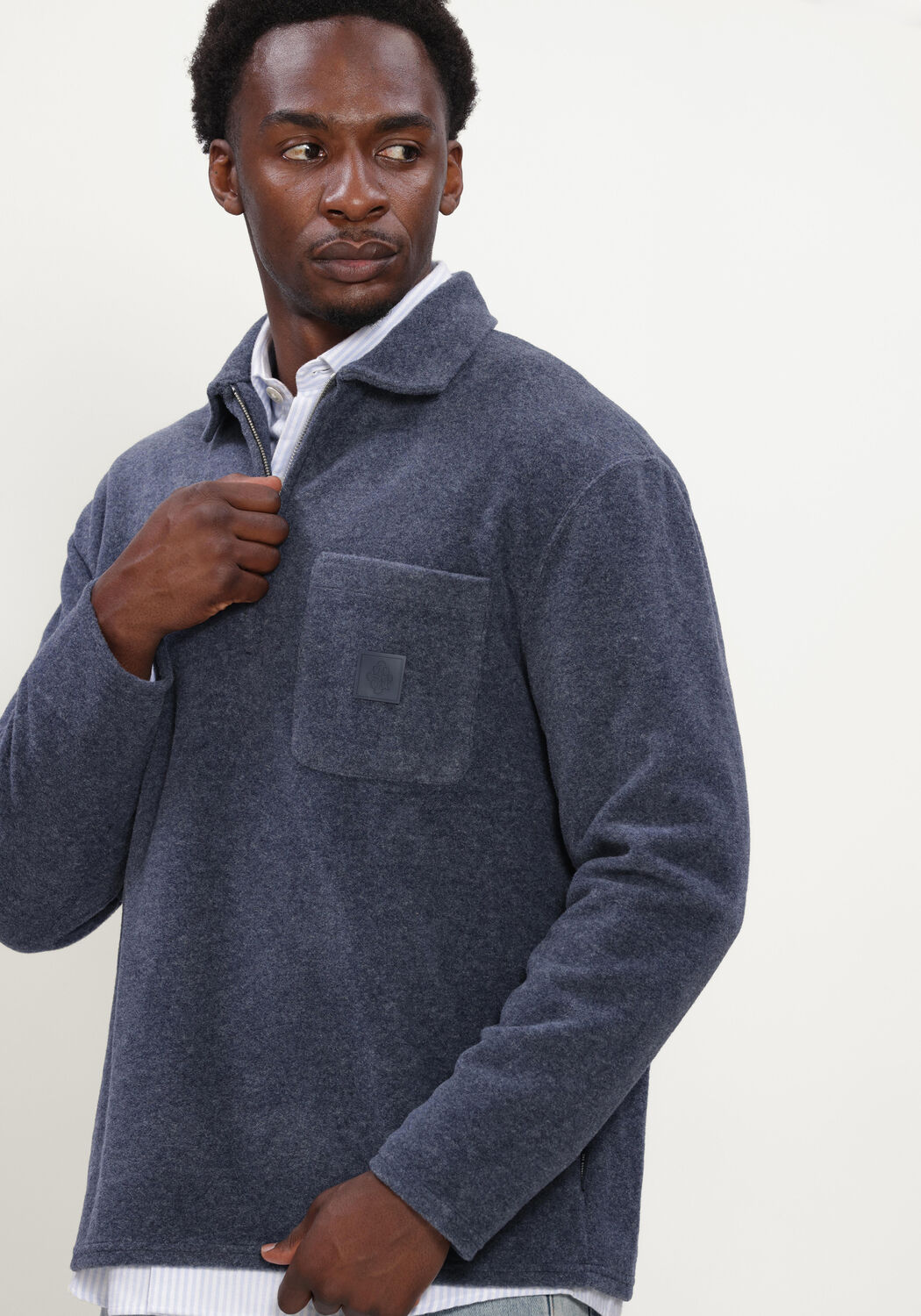 Dunkelblau THE GOODPEOPLE Pullover LEO - large