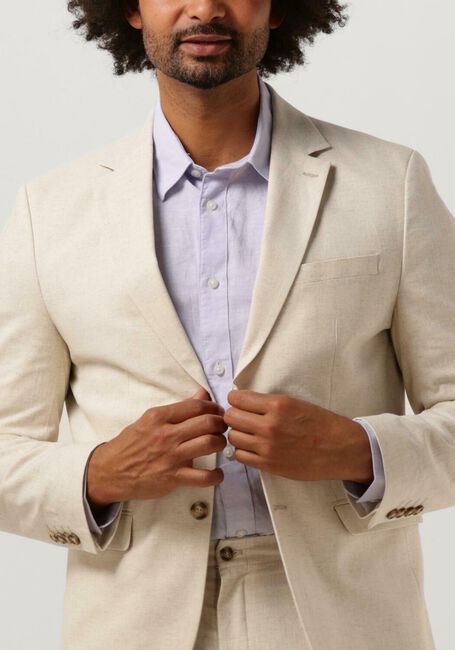 Weiße SELECTED HOMME Sakkos SLHSLIM-MARTIN LINEN BLZ EX BLAZER - large