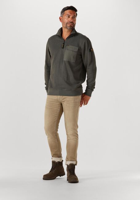 Dunkelgrün PME LEGEND Pullover FLAT KNIT LOOK JERSEY - large