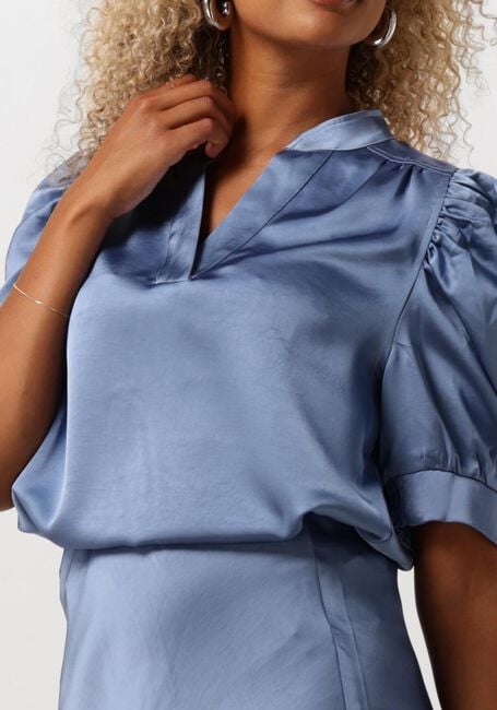 Hellblau NEO NOIR Blusen ROELLA HEAVY SATEEN BLOUSE - large