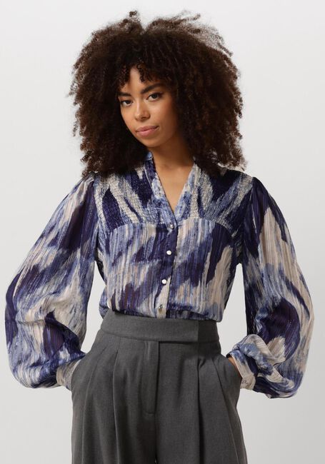 Blaue NUKUS Blusen PRESTONIA BLOUSE - large
