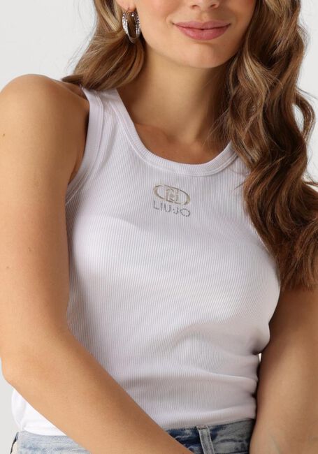 Weiße LIU JO Top TANK TOP LOGO - large