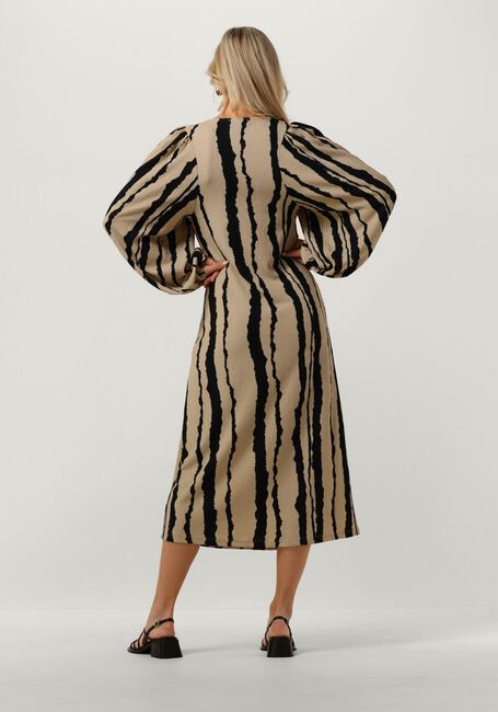 Beige MODSTRÖM Midikleid HARLANDMD PRINT DRESS - large