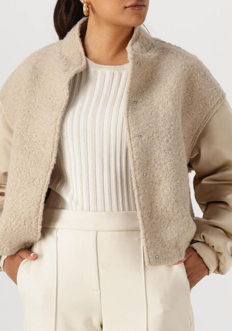 Beige NUKUS Jack BALTIMORE JACKET SATIN - large
