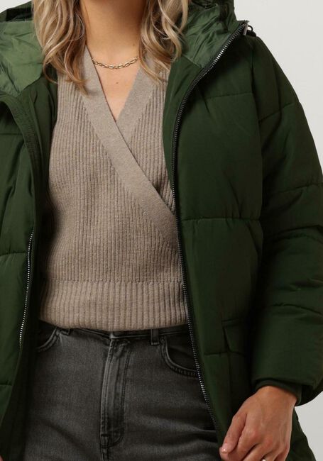 Grüne OBJECT Wattierte Jack OBJZHANNA L/S LONG JACKET NOOS - large