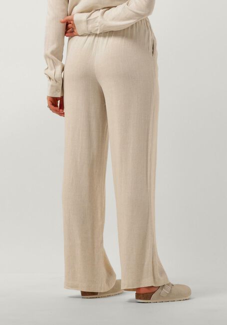 Beige SELECTED FEMME Weite Hose SLFVIVA-GULIA HW LONG LINEN PANT NOOS - large