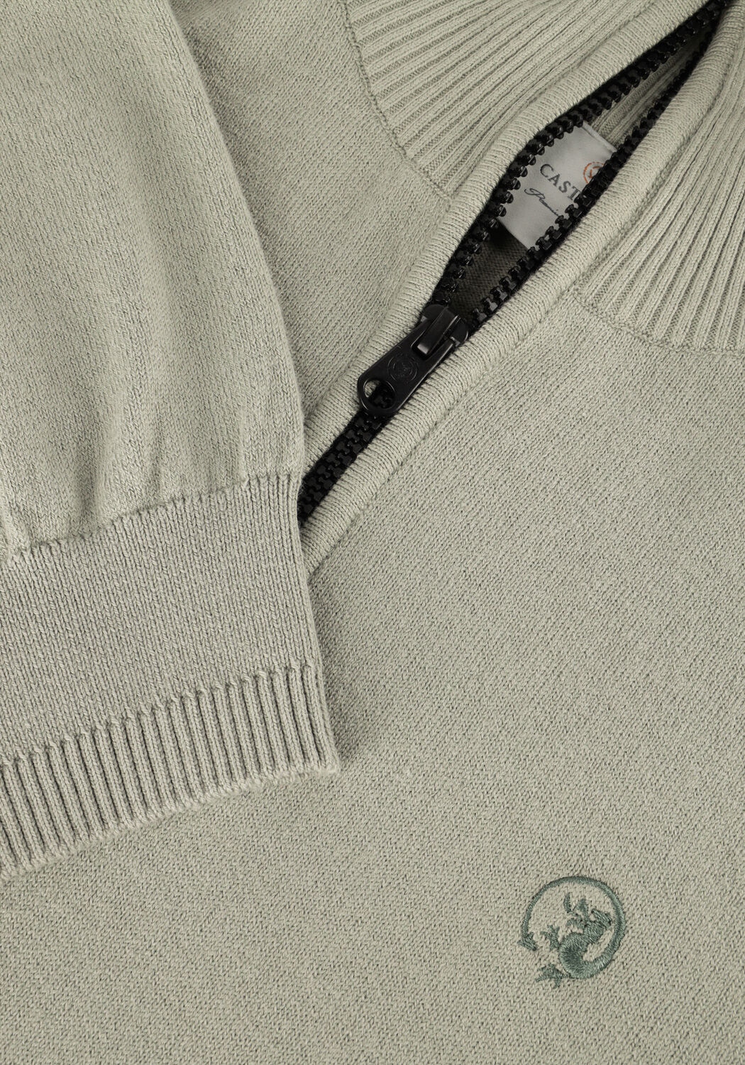 Gr&uuml;ne CAST IRON Pullover HALF ZIP COLLAR COTTON STRETCH - large
