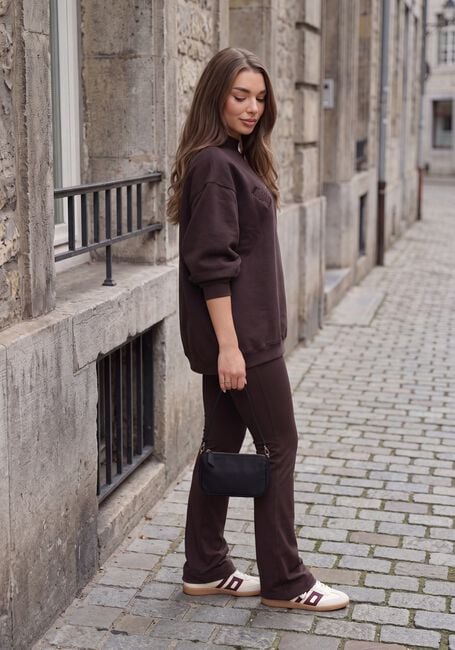 Braune DEBLON SPORTS Schlaghose CELINE FLARED LEGGINGS - large