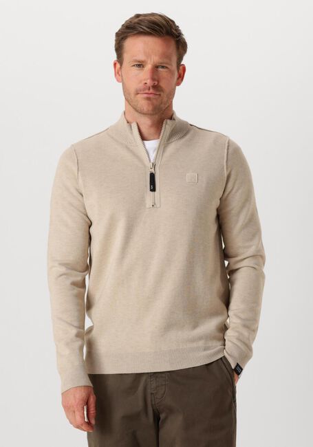 Beige BUTCHER OF BLUE Pullover CLIFDEN HALFZIP - large
