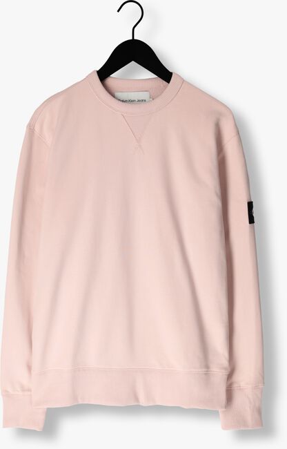 Hell-Pink CALVIN KLEIN Sweatshirt BADGE CREW NECK - large