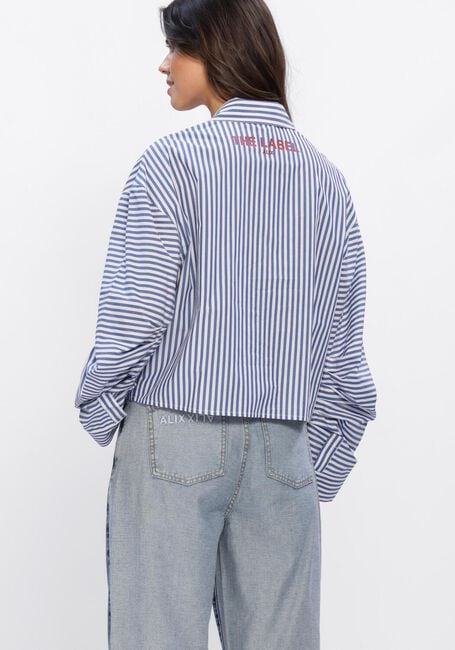 Blaue ALIX THE LABEL Blusen LADIES WOVEN FANCY STRIPED BLOUSE - large