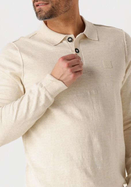 Beige BUTCHER OF BLUE Polo-Shirt LT CLIFDEN POLO L/S - large