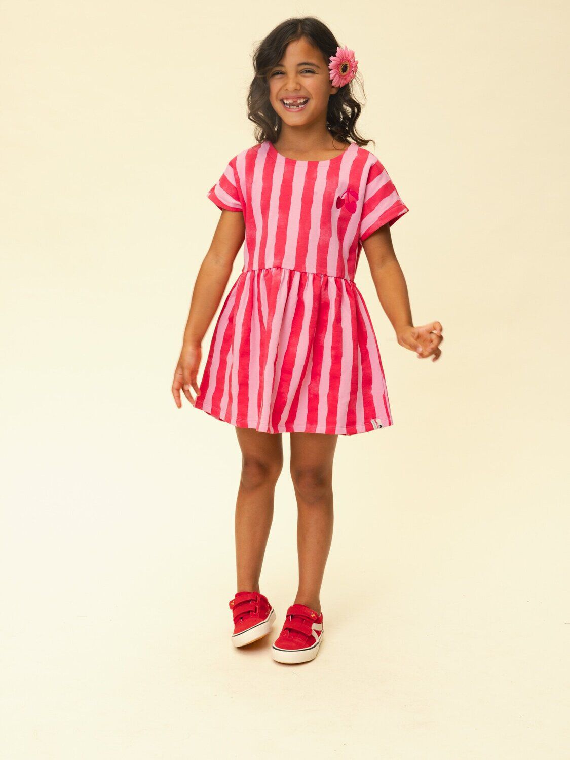 Mehrfarbige/Bunte LOOXS Little Minikleid 2611-7803 - large