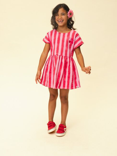 Mehrfarbige/Bunte LOOXS Little Minikleid 2611-7803 - large
