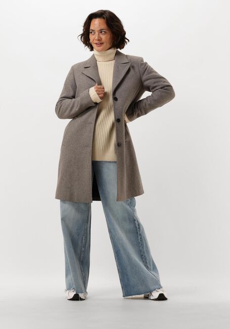 Graue SELECTED FEMME Mäntel SLFNEW ALMA WOOL COAT - large
