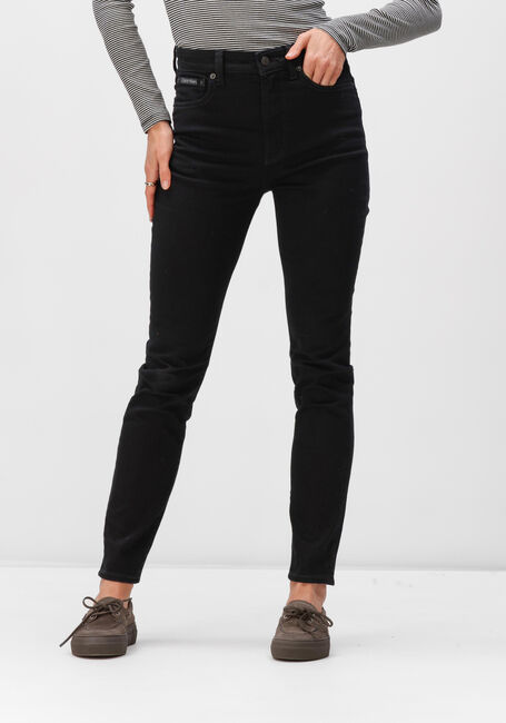 Schwarze CALVIN KLEIN Skinny jeans HIGH RISE SKINNY D740G - large