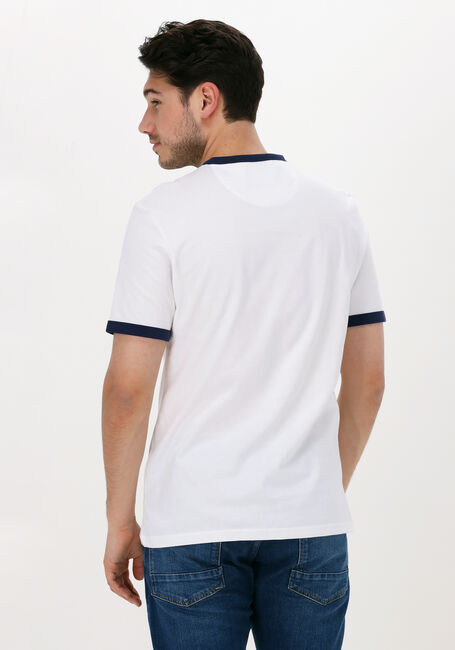 Weiße LYLE & SCOTT T-shirt RINGER T-SHIRT - large