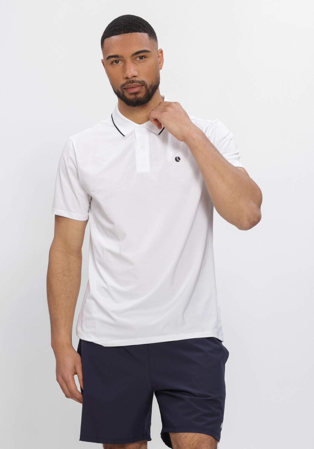 Wei&szlig;e BJORN BORG Polos & T-Shirts ACE POLO SHIRT - large