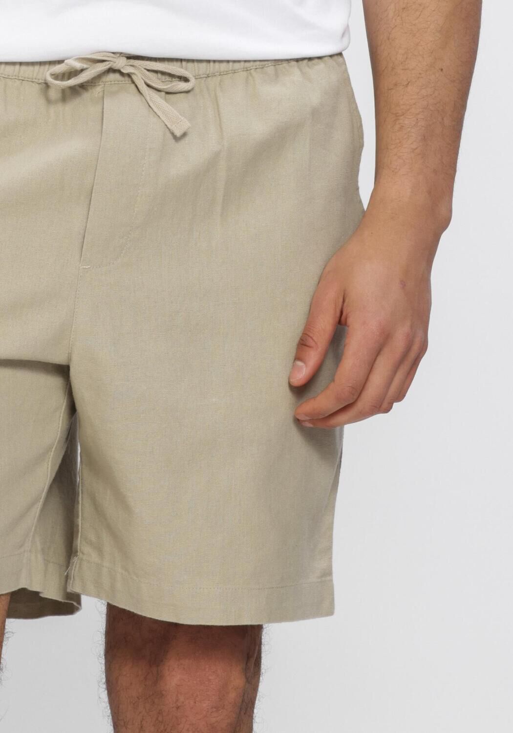 Beige WOODBIRD Kurze Hose WBBOMMY LINEN SHORTS - large