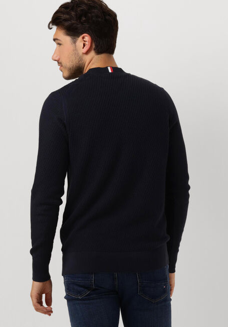 Dunkelblau TOMMY HILFIGER Pullover RECTANGULAR STRUCTURE CREW NK - large