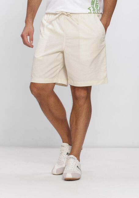 Ecru LACOSTE Kurze Hose RELAXED FIT WAFFLE TEXTURE SHORTS - large