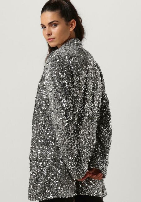 Silberne NOTRE-V Blazer NV-CHRISTINE GLITTER VELVET BLAZER - large