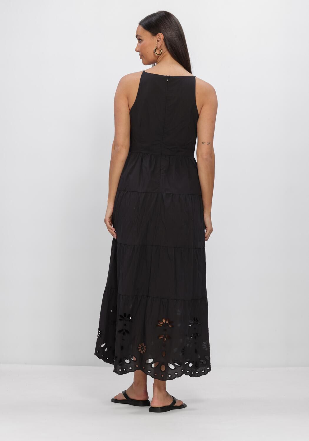 Schwarze Y.A.S. Kleider YASLINE STRAP LONG DRESS - large