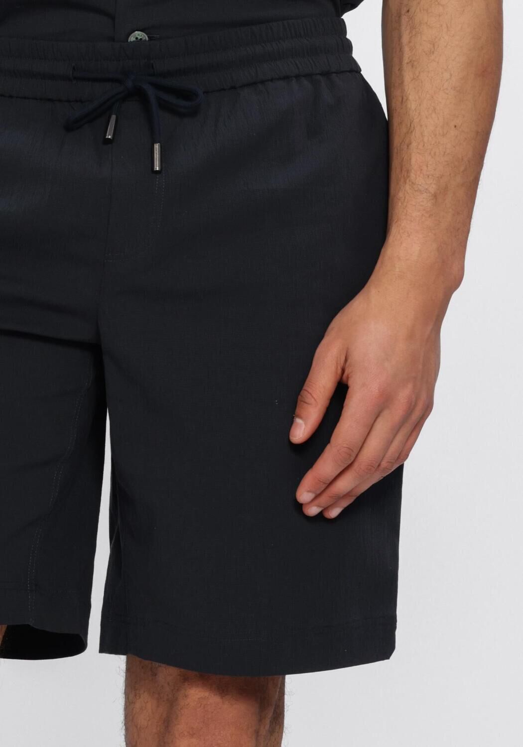 Dunkelblau JC RAGS Kurze Hose SHORT ANDY WRINKLE - large