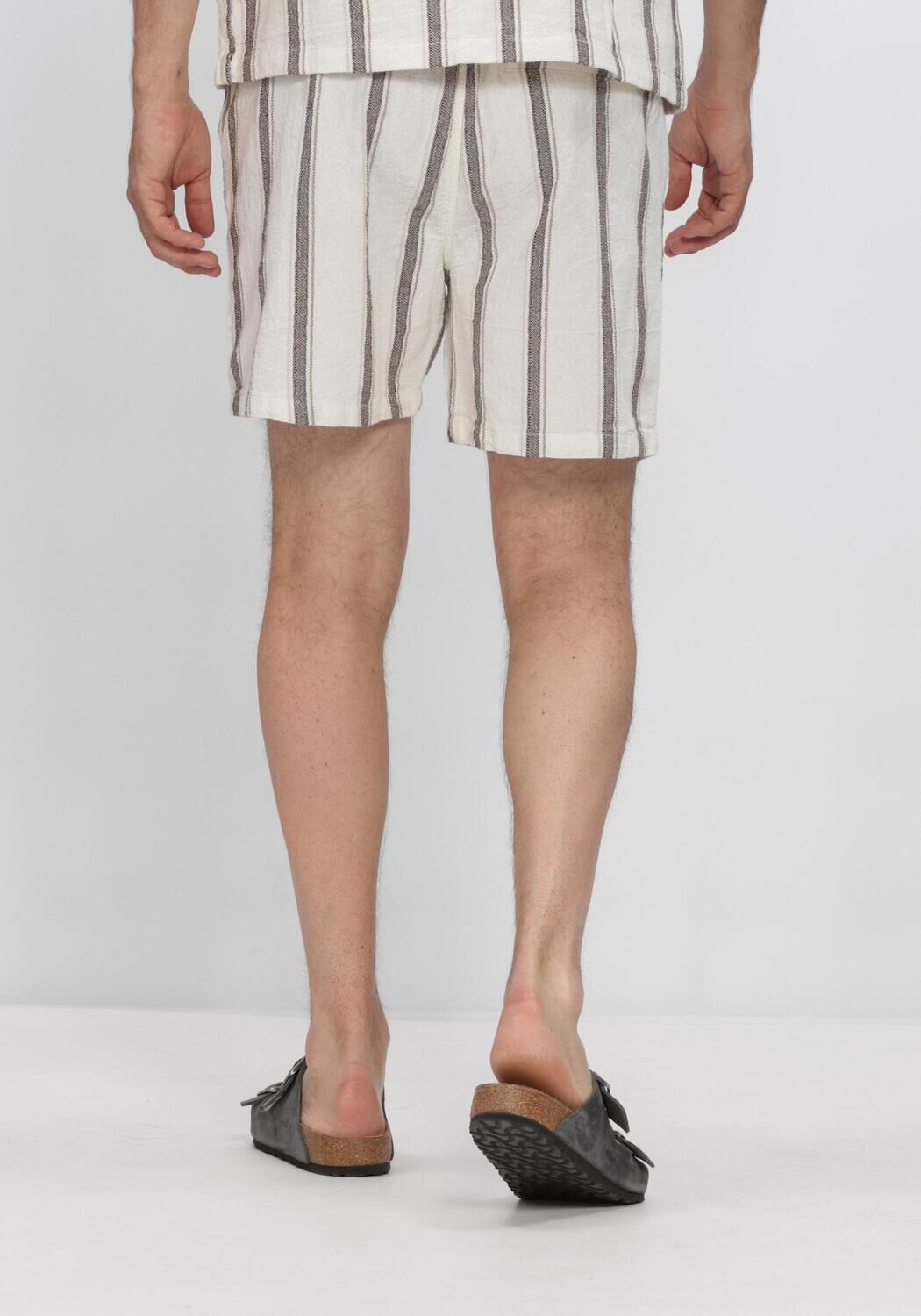 Mehrfarbige/Bunte PURE PATH Kurze Hose STRIPED SHORTS - large