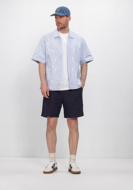Dunkelblau LES DEUX Kurze Hose OTTO LINEN SHORTS - large