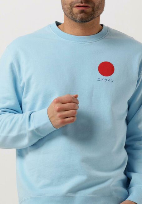 Hellblau EDWIN Sweatshirt JAPANESE SUN SWEAT HEAVY FELPA - large