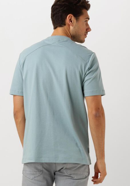 Blaue CAST IRON T-shirt SHORT SLEEVE R-NECK REGULAR FIT INTERLOCK - large