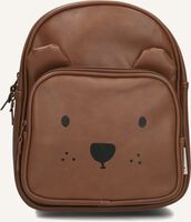 Cognacfarbene KIDZROOM Rucksack BEARY EXCITED - medium