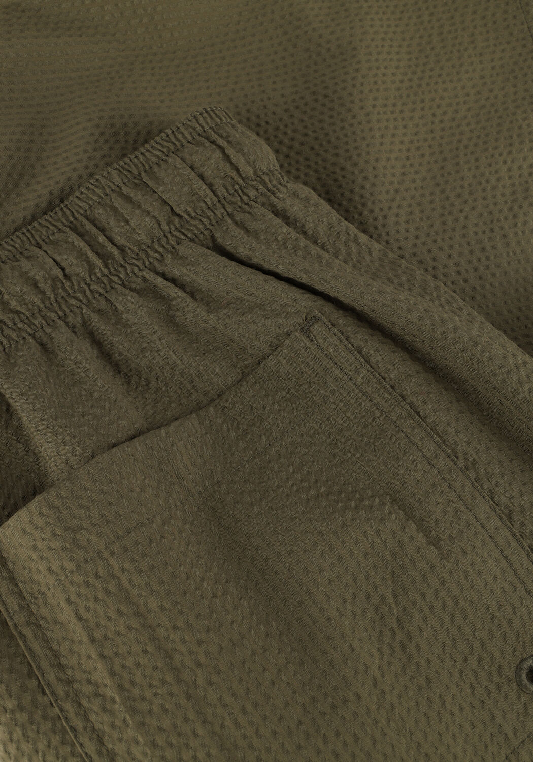 Olive SELECTED MEN Badehosen SLHCOOPER-SEERSUCKER SWIMSHORTS - large