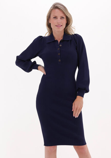 Dunkelblau SECOND FEMALE Midikleid LEE KNIT DRESS - large