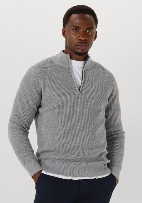 Blaue GENTILUOMO Pullover TURTLE ZIP - large