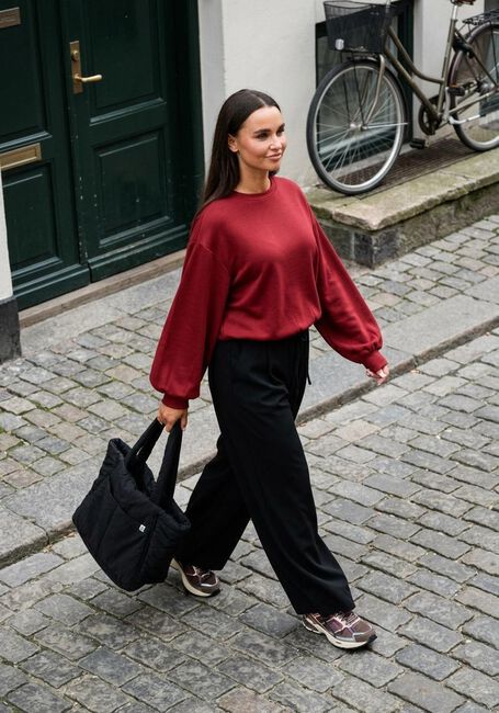 Rote MSCH COPENHAGEN Pullover MSCHBRIONNA IMA Q SWEATSHIRT - large
