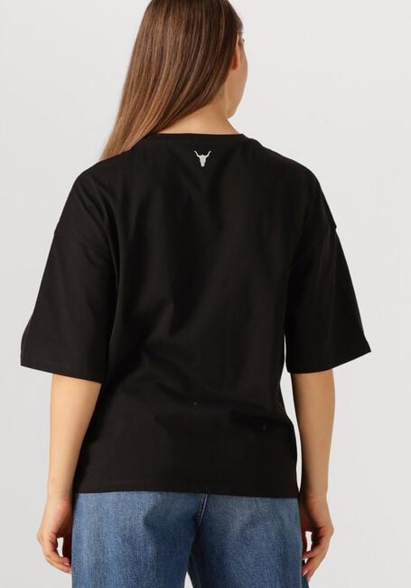 Schwarze ALIX THE LABEL T-shirt LADIES KNITTED BASIC THE LABEL T-SHIRT - large