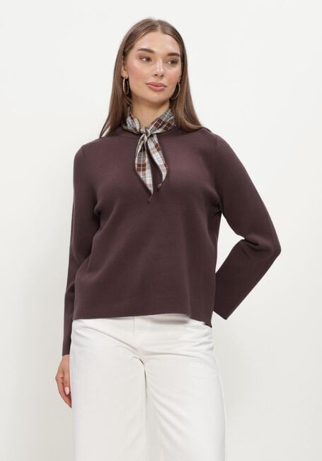 Braune OBJECT Pullover OBJREYNARD O-NECK PULLOVER - large