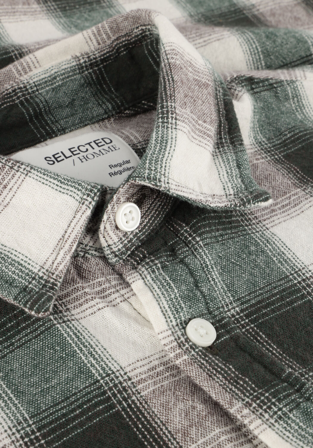 Dunkelgr&uuml;n SELECTED MEN Casual-Oberhemd REGBALDO SHIRT - large