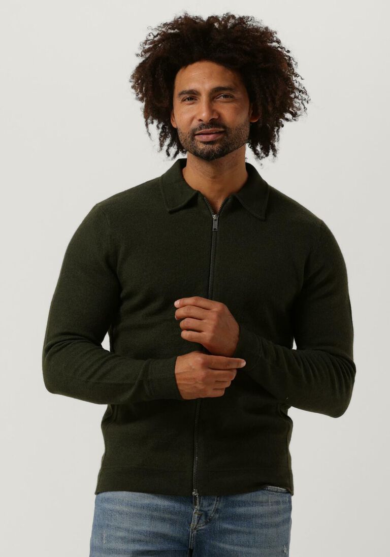 grüne selected homme strickjacke belo ls knit zip cardigan